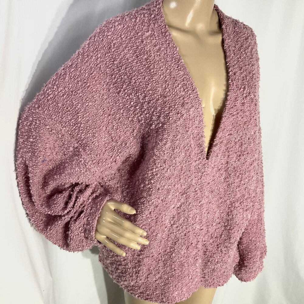 Wild Fable Sz M/L Open Front Mauve Pink Cardigan Pockets